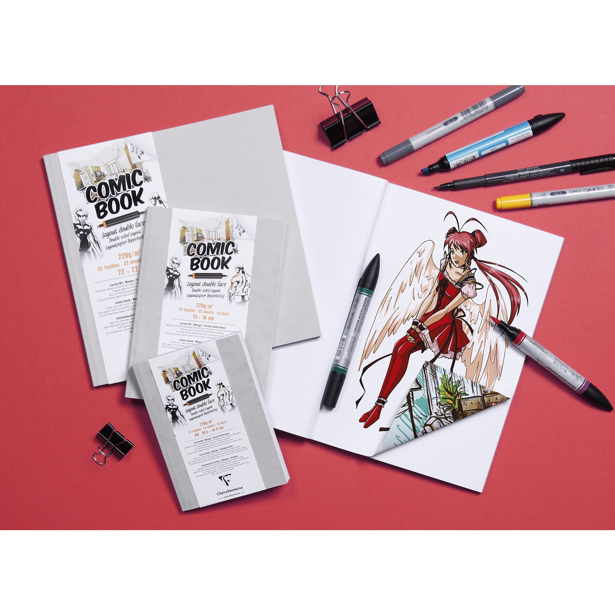 clairefontaine-goldline-zeichenbuch-layoutpapier-975196c-13-x-18-cm-220g-f-r-com image 2