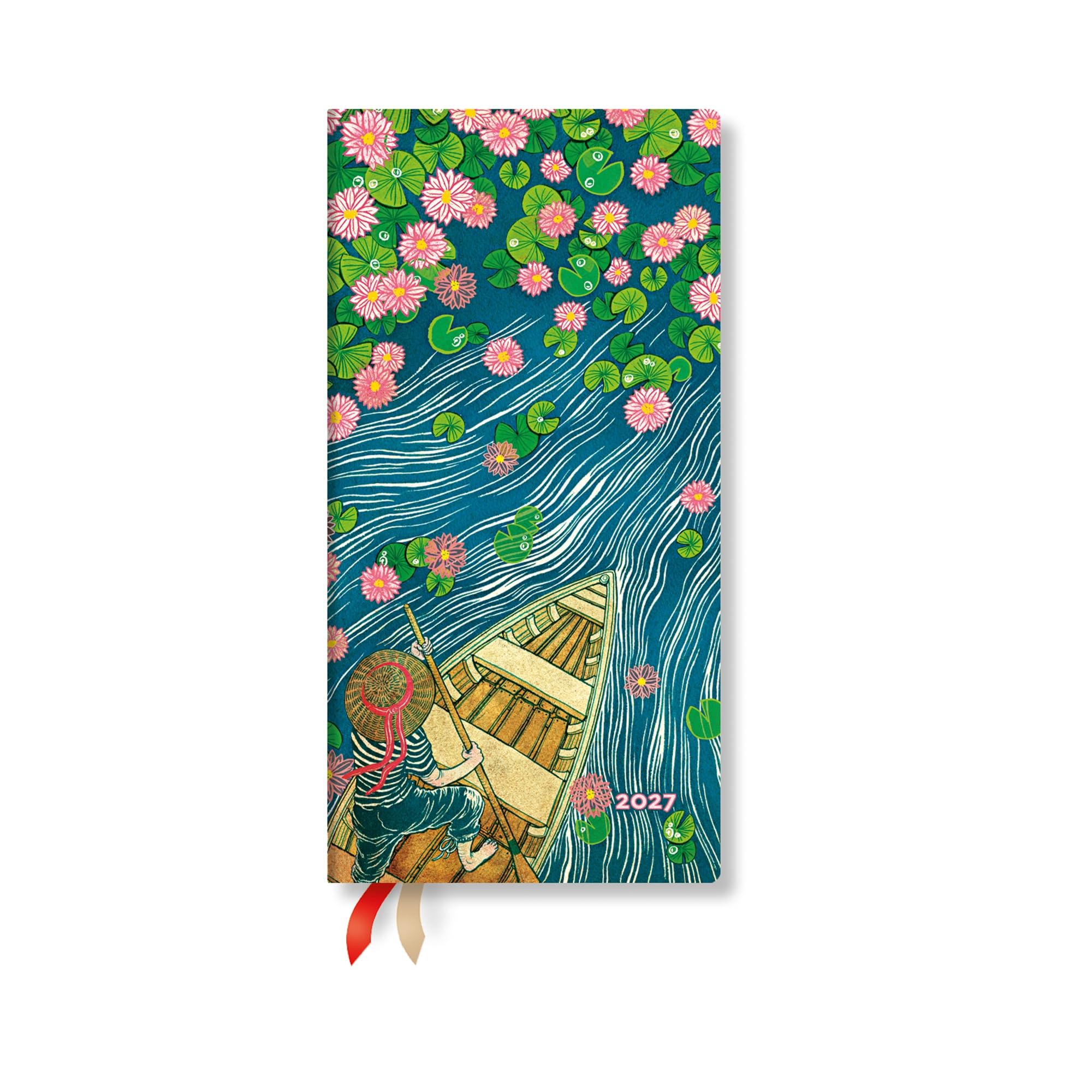 paperblanks-lotus-river-living-with-yuko-2027-dayplanner-slim-12-monate-hardcove image 1