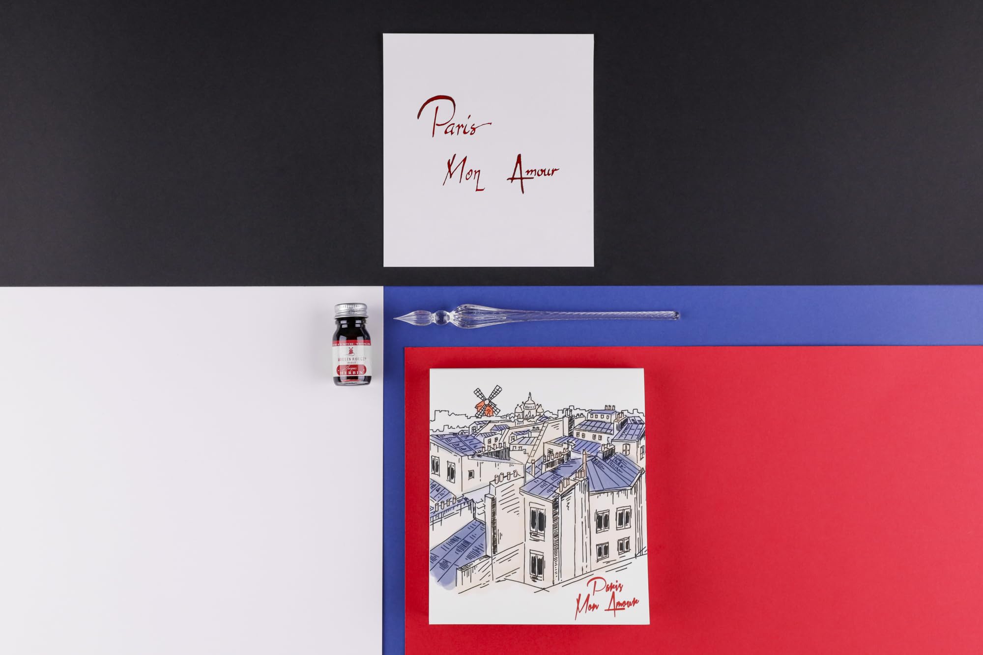 clairefontaine-moulin-rouge-kalligraphie-set-812449c-mit-glasfeder image 4