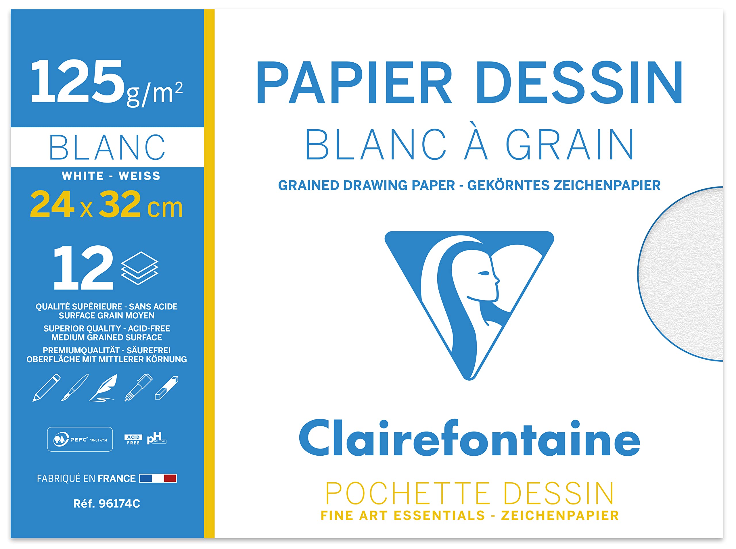 clairefontaine-zeichenpapier-mappe-din-a4-24x32-cm-180g-gek-rnt-12-b-gen image 6