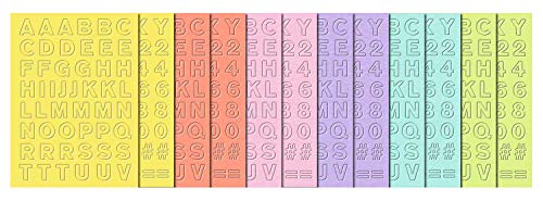 ursus-7890099-buchstaben-und-zahlen-pastell-fotokarton-300-g-qm-612-teile image 6