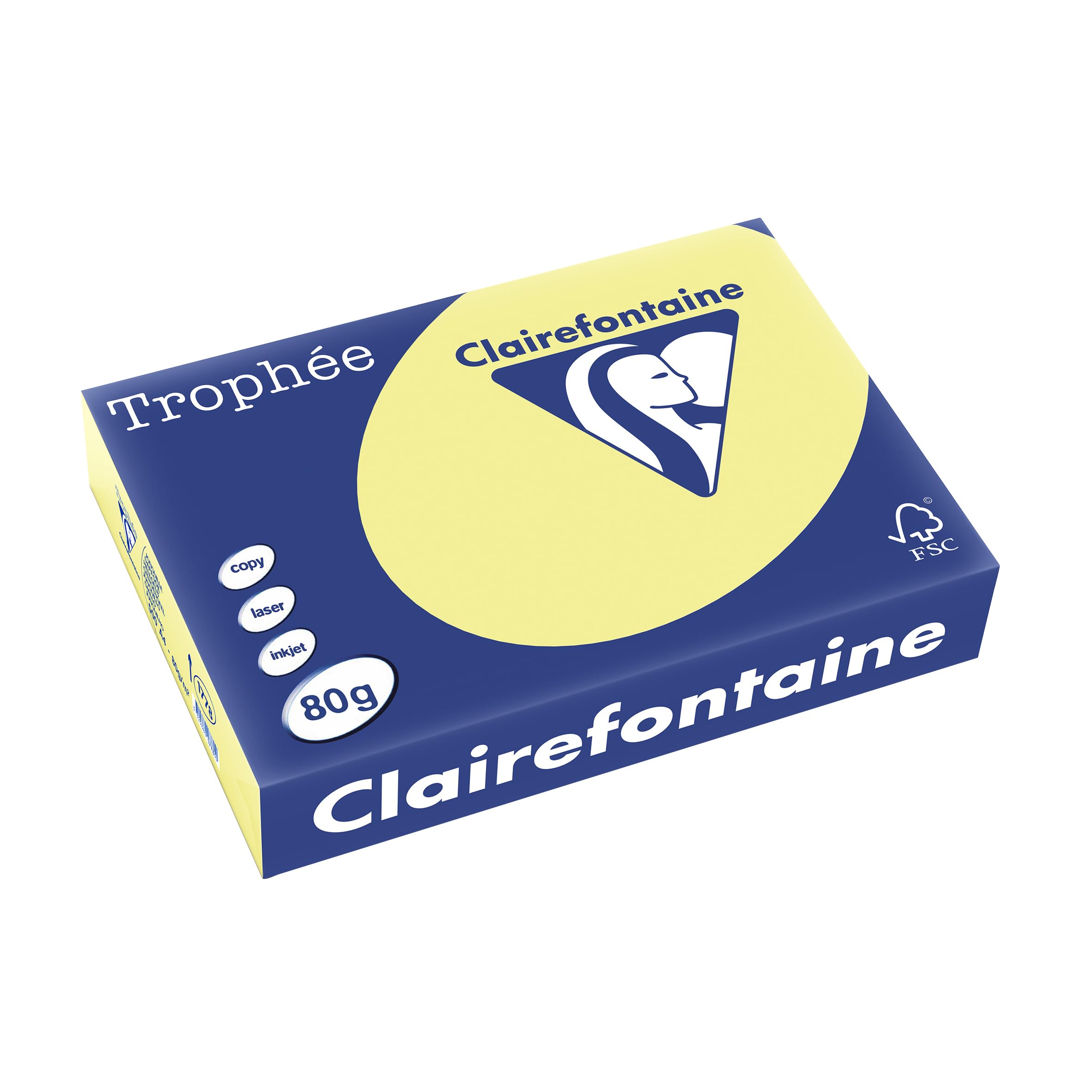 clairefontaine-1975c-troph-e-karton-pastell-druckerpapier-din-a4-80g-gr-n-5-x-50 image 6