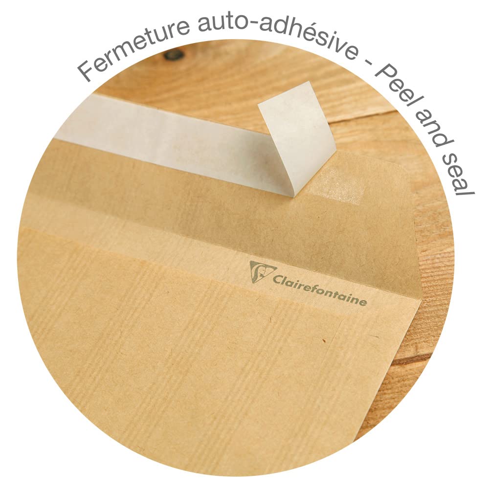 clairefontaine-7854c-versandtaschen-kraftbraun-260x330-mm-selbstklebend-90g-kart image 3
