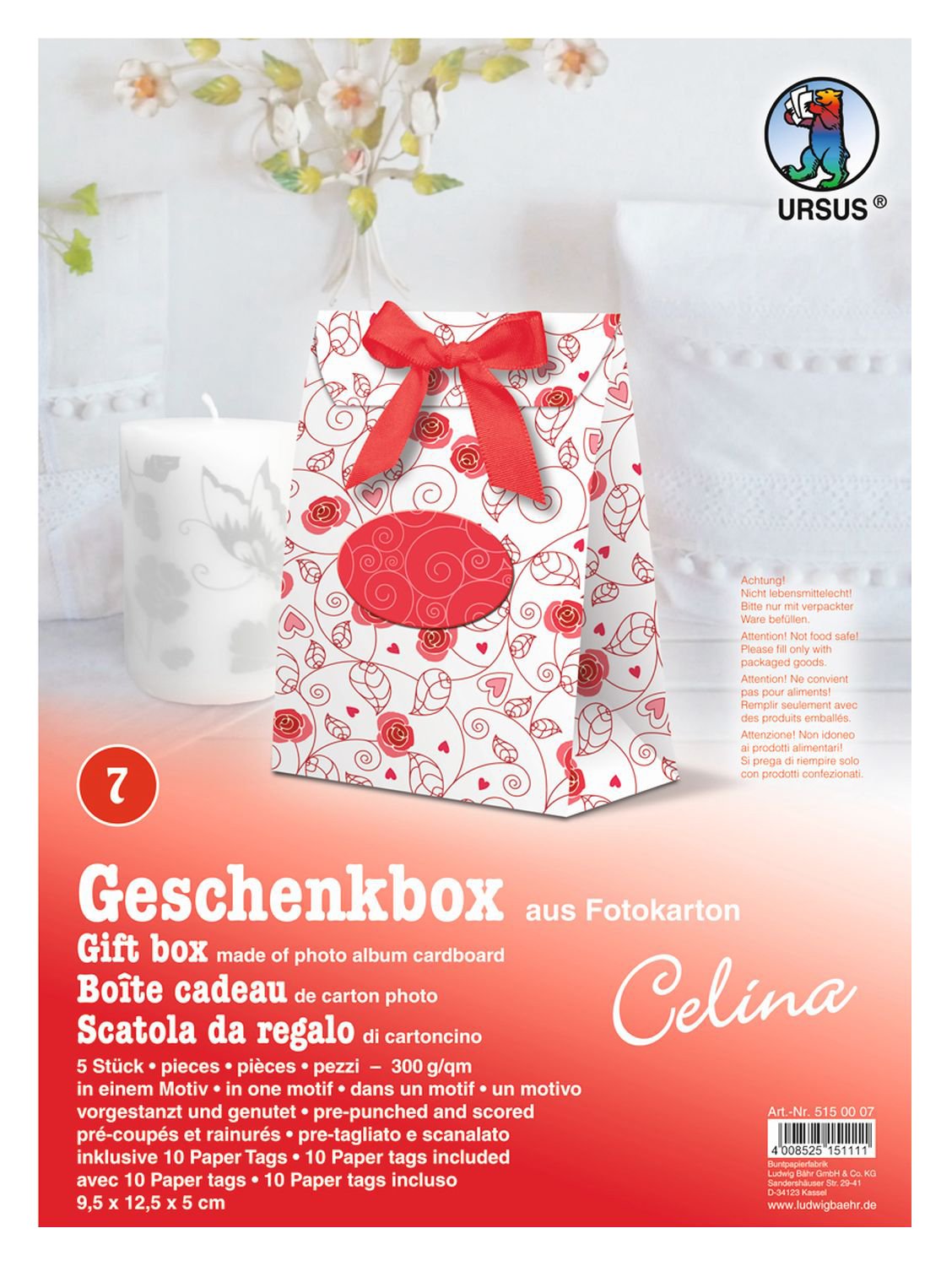 ursus-geschenkbox-celina-schneestern-rot-5-boxen-aus-fotokarton-300-g-qm-mit-pap image 6