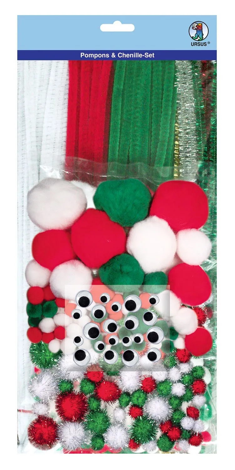 ursus-39520009-pompons-und-chenille-set-9-300-teile image 1