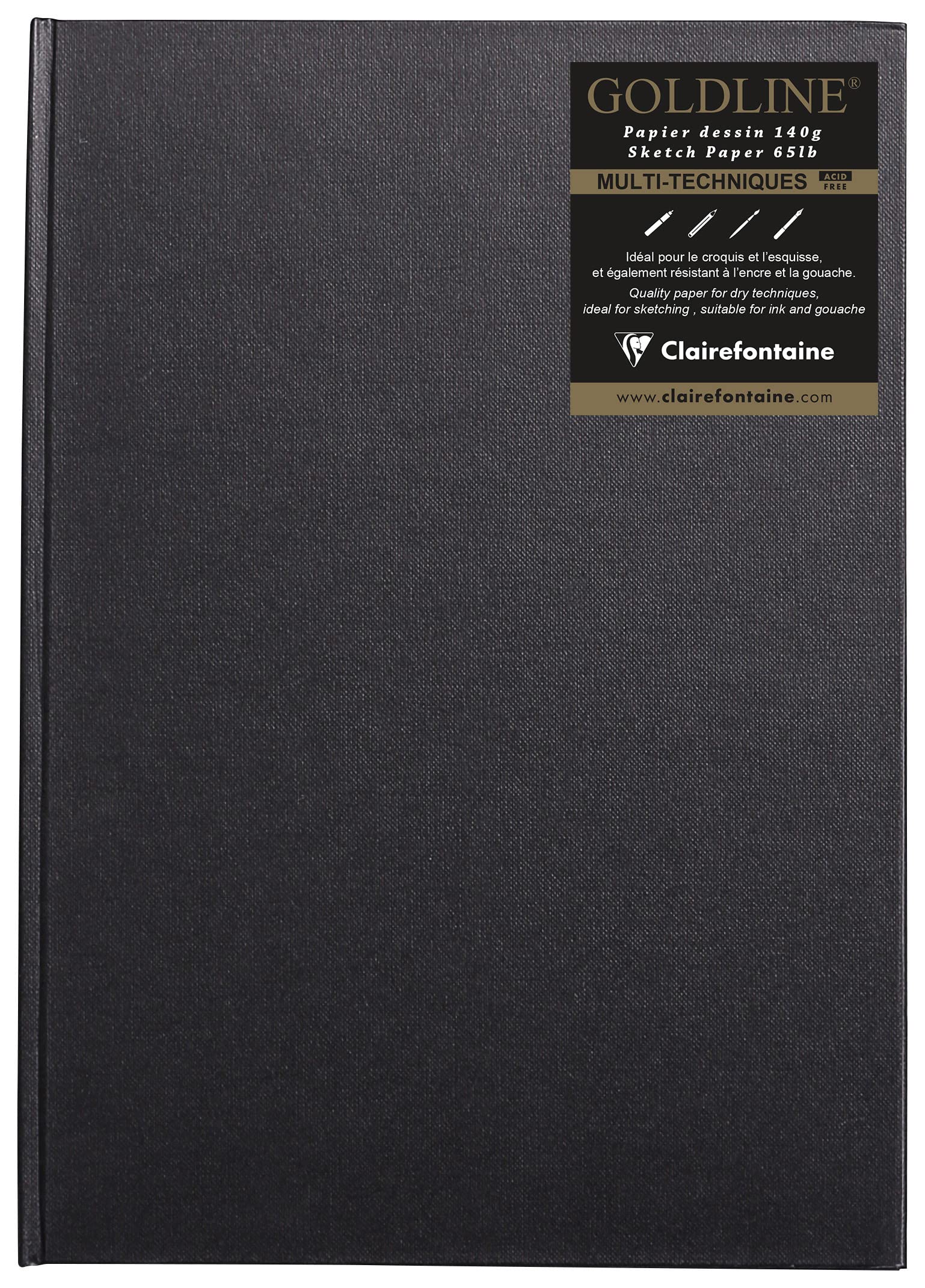 clairefontaine-goldline-carnet-cousu-a6-10-5x14-8-cm-skizzenbuch-64-blatt-140g-w image 8