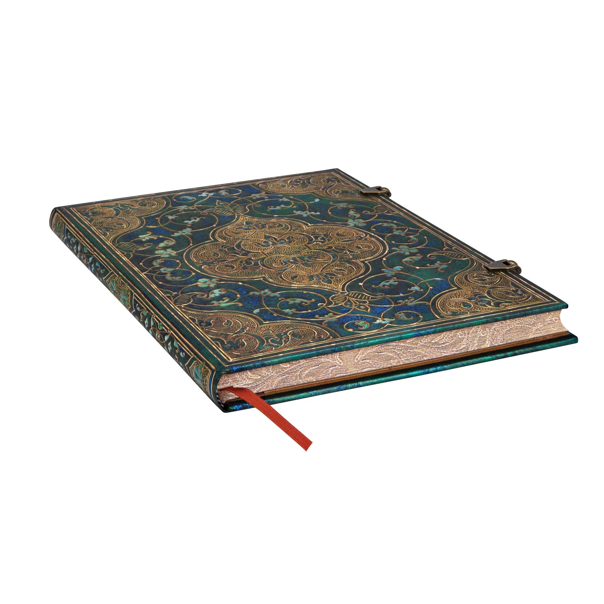 paperblanks-chroniken-in-t-rkis-notizbuch-ultra-liniert-230-x-180-mm image 2