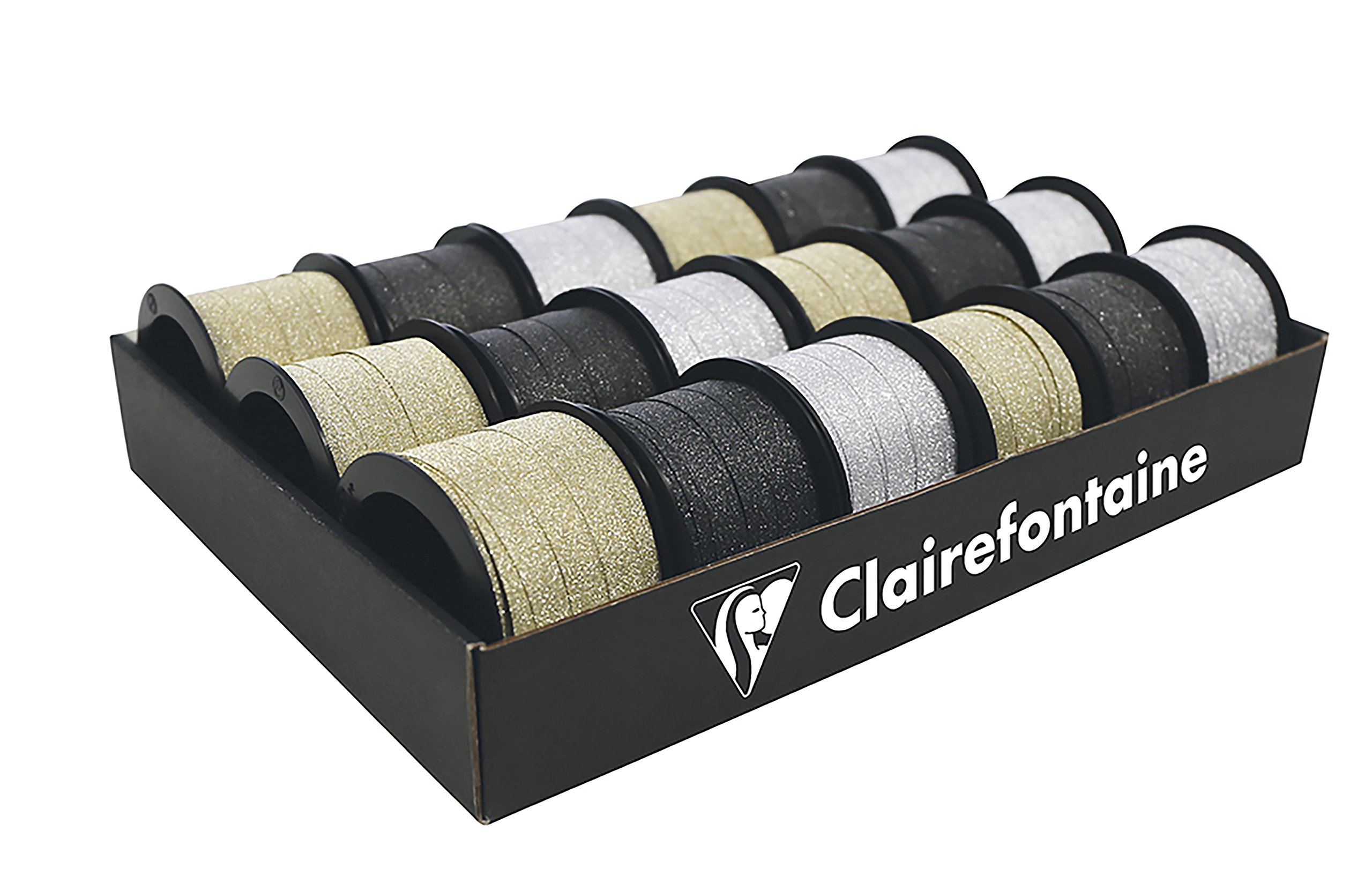 clairefontaine-612006c-geschenkband-box-24-x-10-m-x-7-mm-rot-metalleffekt image 5