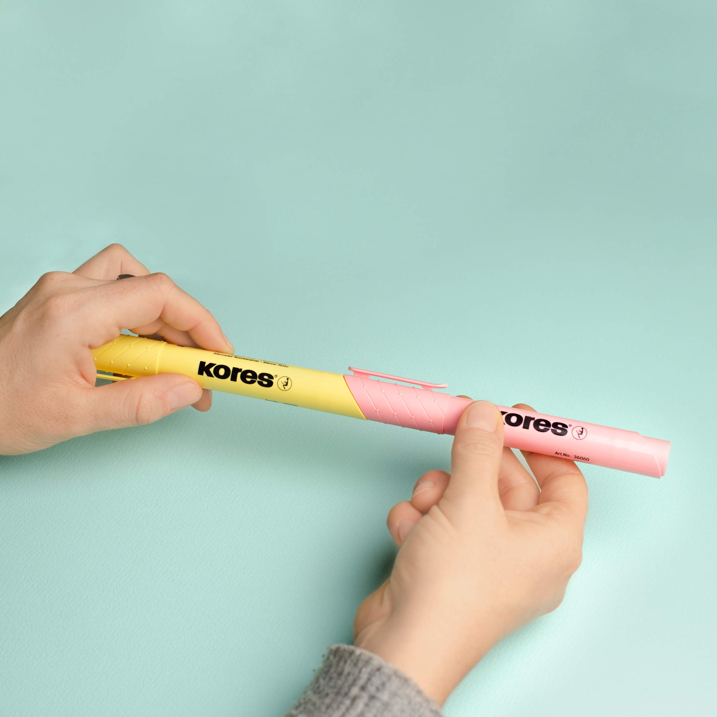 kores-high-liner-plus-pastell-textmarker-6er-set-keilspitze image 2
