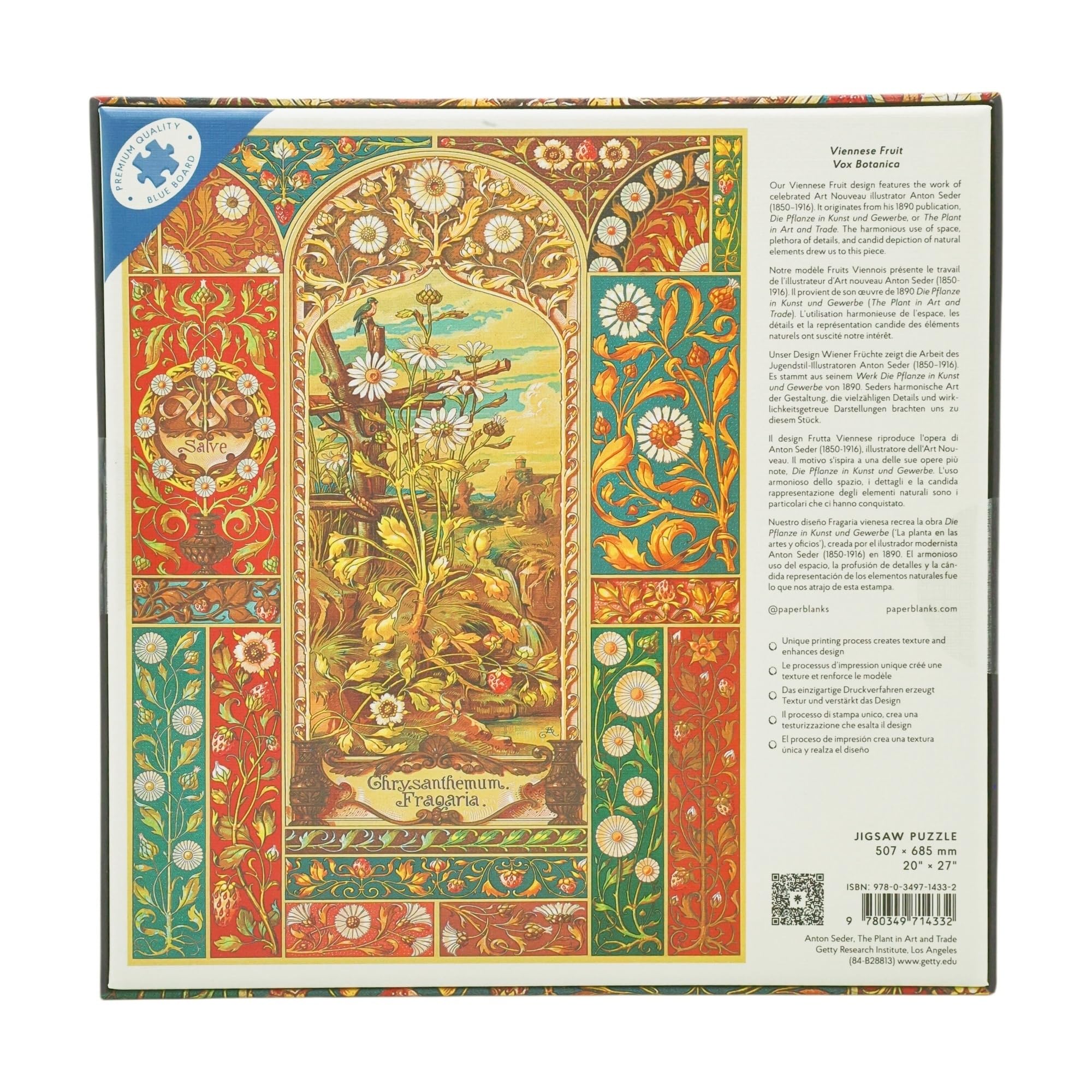 paperblanks-viennese-fruit-vox-botanica-puzzle-1000-teile image 2