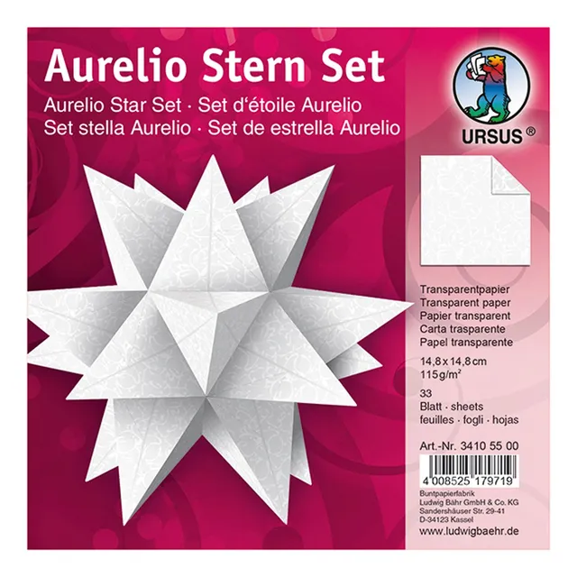 ursus-34105500-faltbl-tter-aurelio-stern-white-line-orient-33-blatt-14-8-x-14-8- image 1