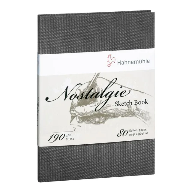 hahnem-hle-nostalgie-skizzenbuch-a4-hochformat-190-g-m-40-blatt-80-seiten image 1