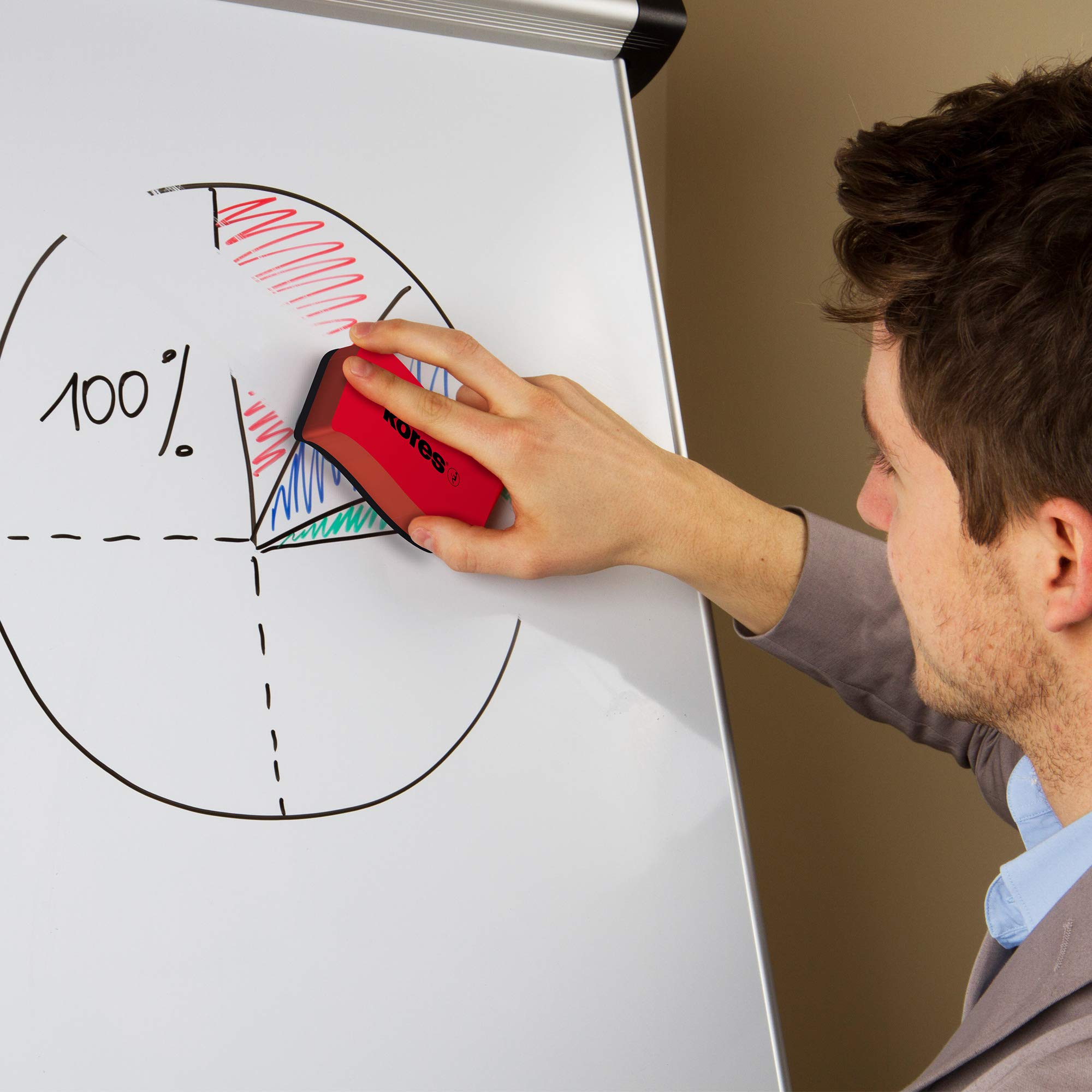 kores-magnetischer-whiteboard-schwamm-100-x-70-x-20-mm-trocken-wischer-rot image 7