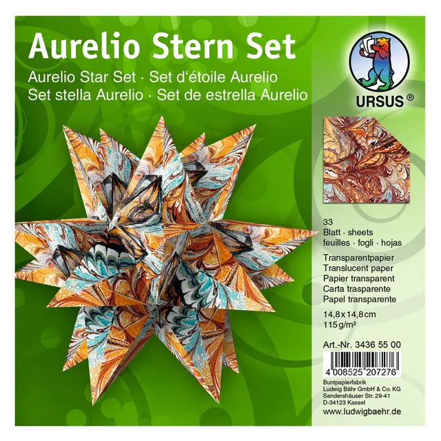 ursus-aurelio-stern-art-faltbl-tter-transparentpapier-115g-14-8x14-8-cm-33-blatt image 1