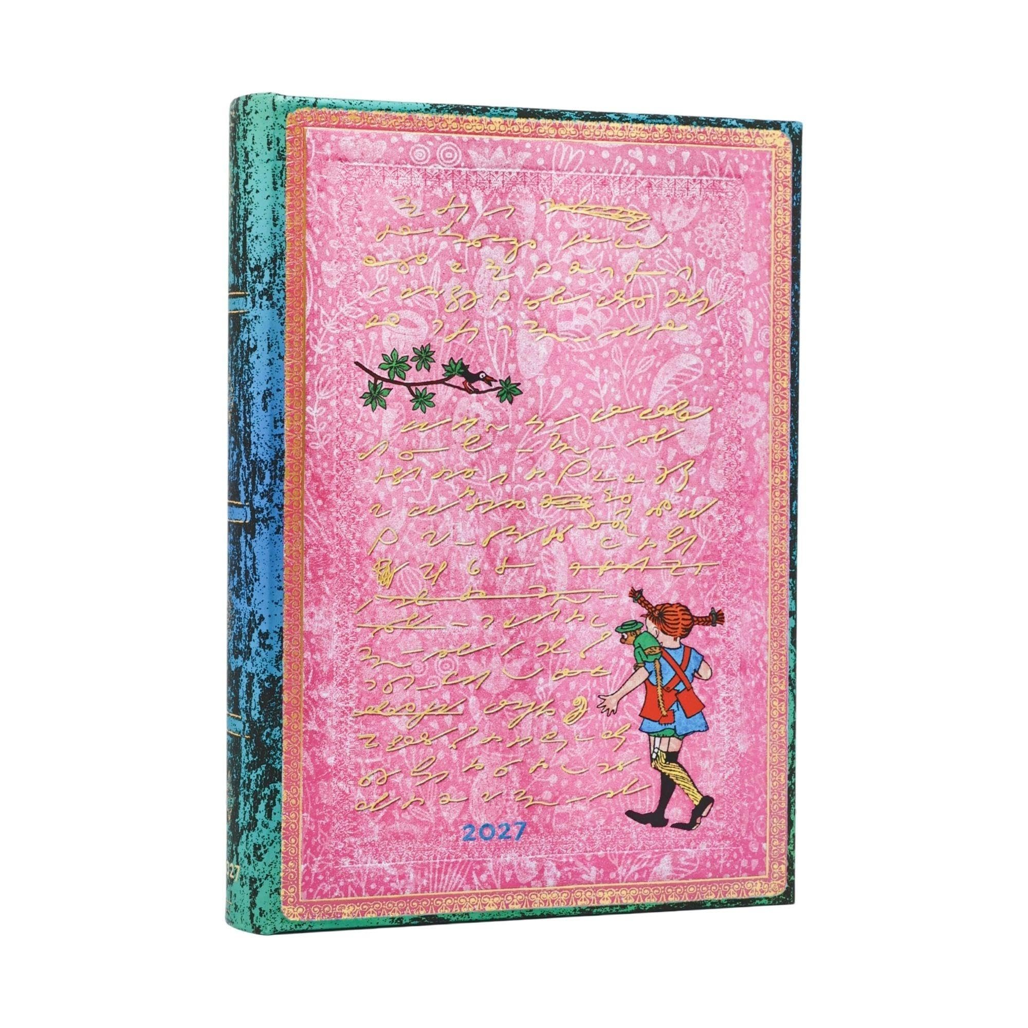 paperblanks-12-monatskalender-2027-astrid-lindgren-pippi-langstrumpf-midi-tagesk image 1