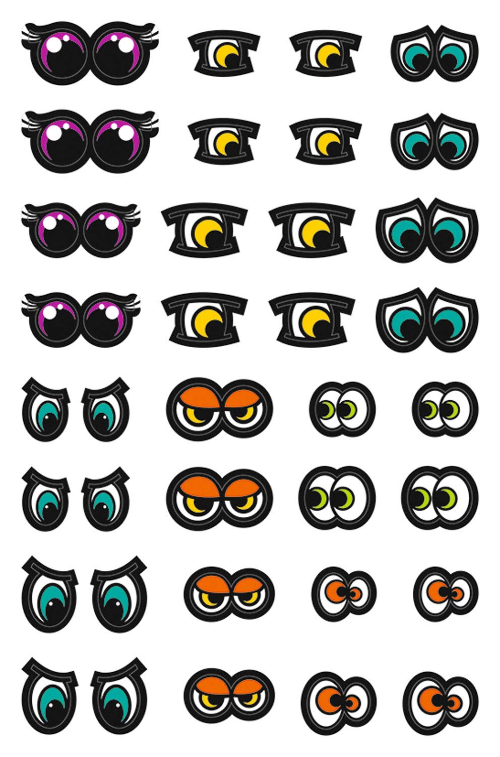 ursus-59520006f-sticker-augen-bunt-selbstklebend-100-augenpaare image 3