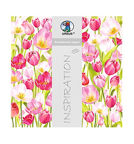 ursus-703000240-premium-glitter-scrapbook-paper-tulpen-30-5-x-30-5-cm-5-blatt-de image 3