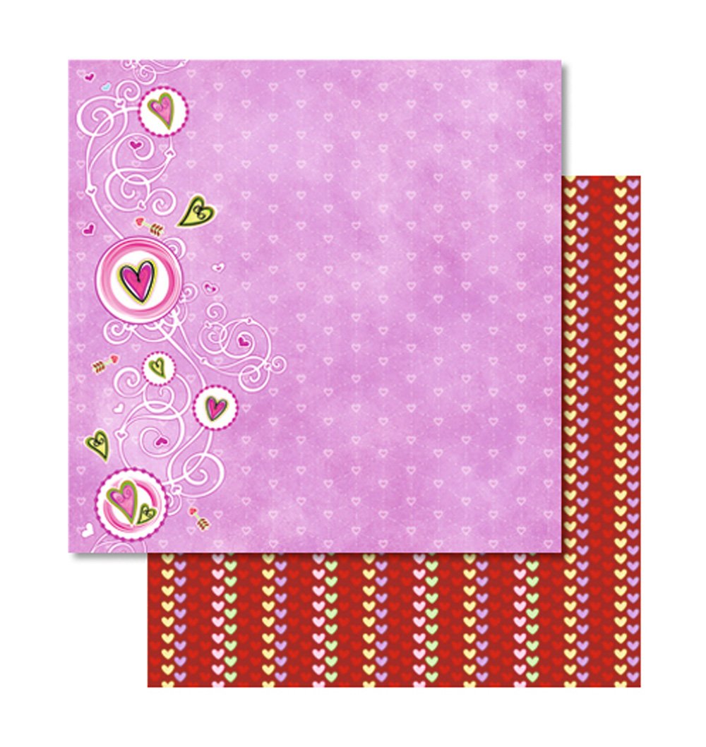 ursus-premium-glitter-scrapbook-paper-sweetheart-motiv-157-30-5-x-30-5-cm-190-g- image 2