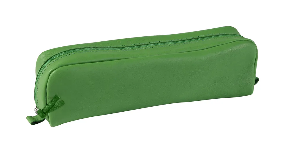 clairefontaine-8315c-schlamperm-ppchen-leder-21x4x6-cm-grasgr-n image 1