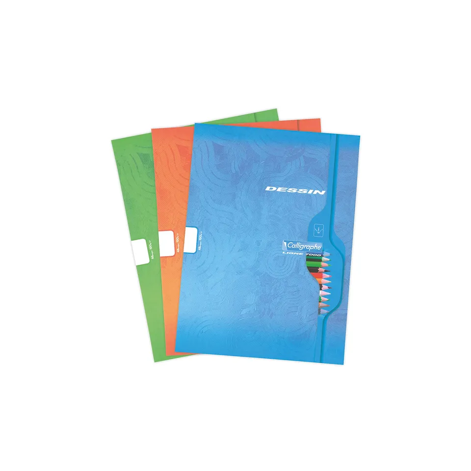clairefontaine-7554c-zeichenheft-calligraphe-a4-24x32-cm-blanko-120g image 1