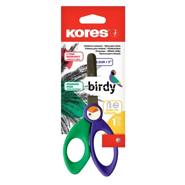 kores-birdy-kinderbastelschere-12-5-cm-abgerundet-f-r-rechts-und-linksh-nder image 1