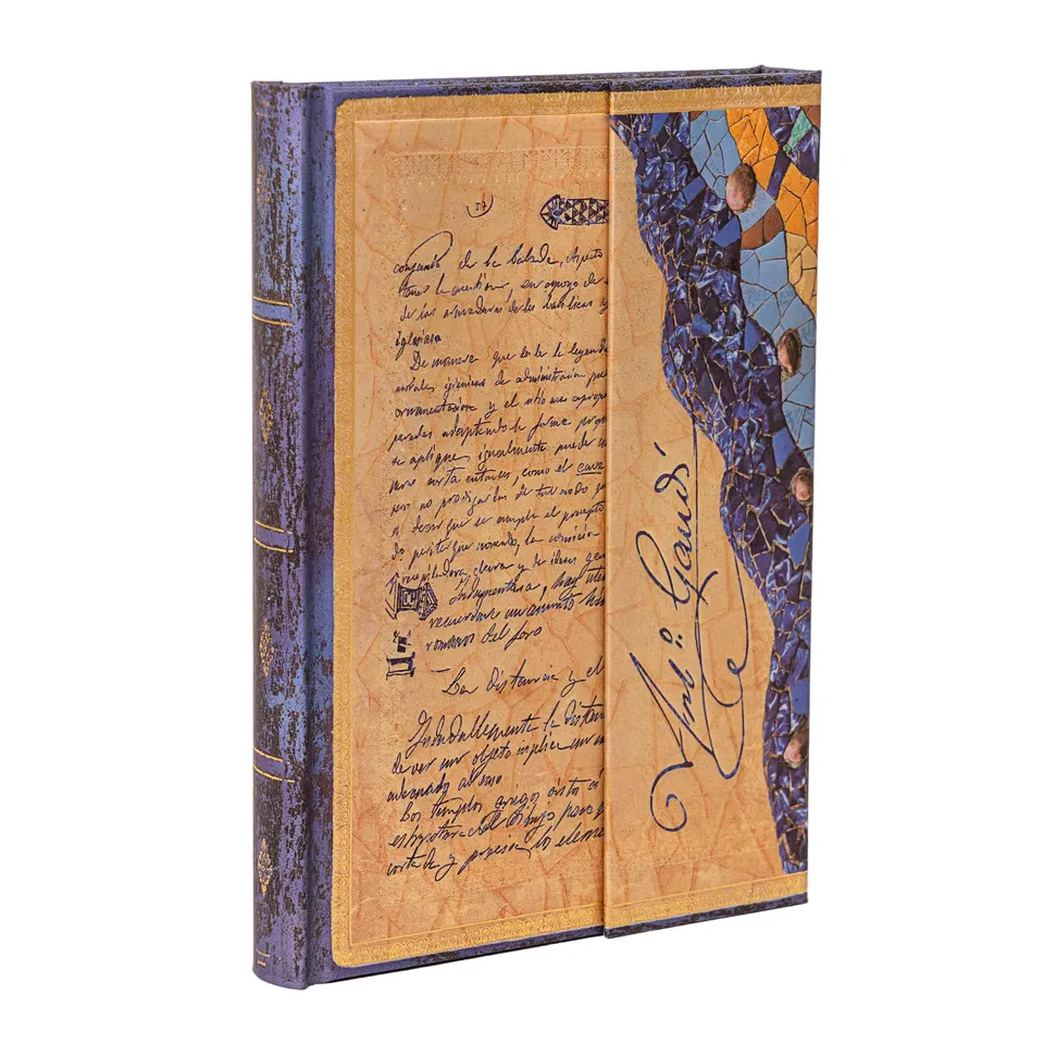 paperblanks-gaudi-manuskript-von-reus-midi-liniert-hardcover-mit-klappumschlag-e image 1
