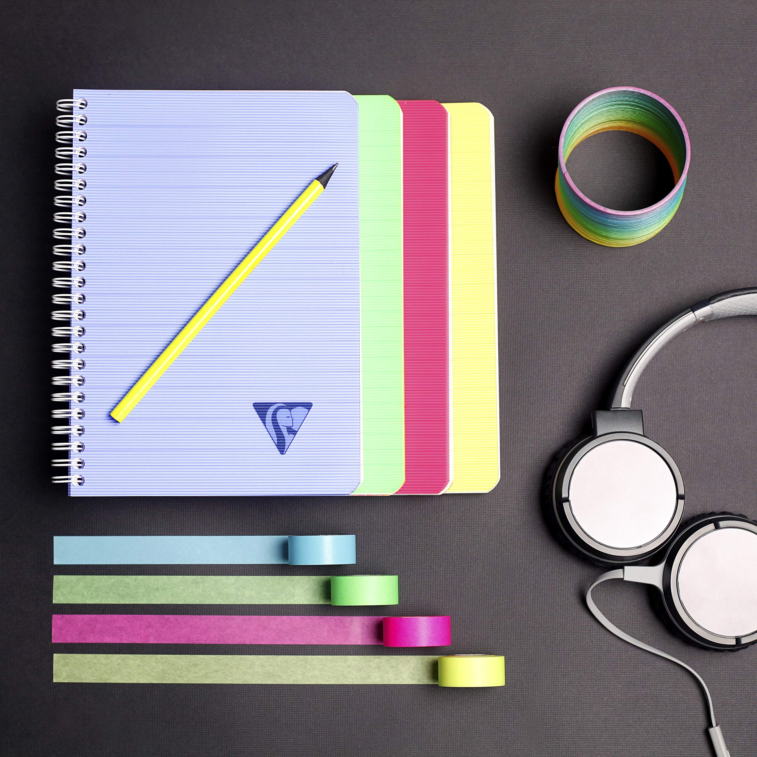 clairefontaine-linicolor-fresh-doppelspiralbuch-9-5x14-cm-50-blatt-kariert image 2