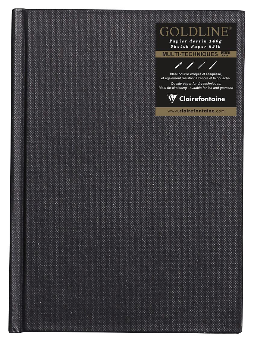 clairefontaine-goldline-carnet-cousu-a6-10-5x14-8-cm-skizzenbuch-64-blatt-140g-w image 1
