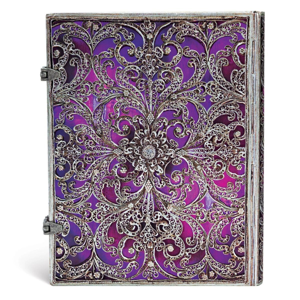 paperblanks-silberfiligran-aubergine-notizbuch-ultra-liniert-180-x-230-mm image 4