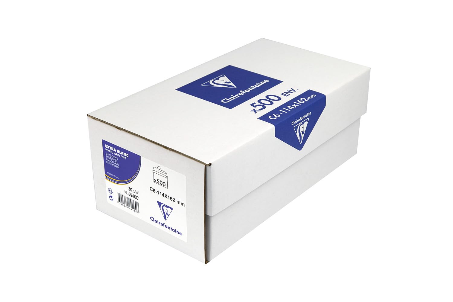 clairefontaine-briefumschl-ge-c6-114-x-162-mm-wei-selbstklebend-80-g-500-st-ck image 2