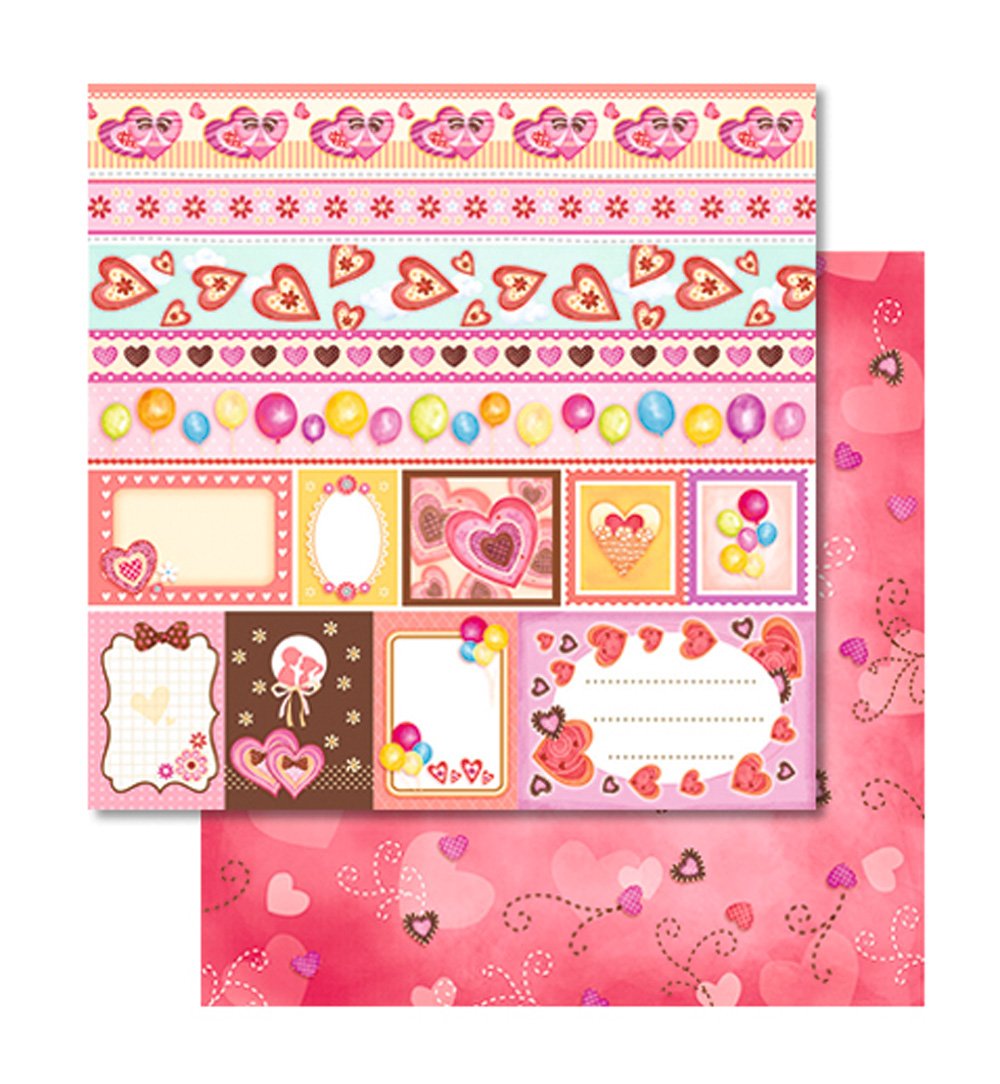 ursus-703000256-premium-glitter-scrapbook-paper-lovers-30-5-x-30-5-cm-5-blatt image 2