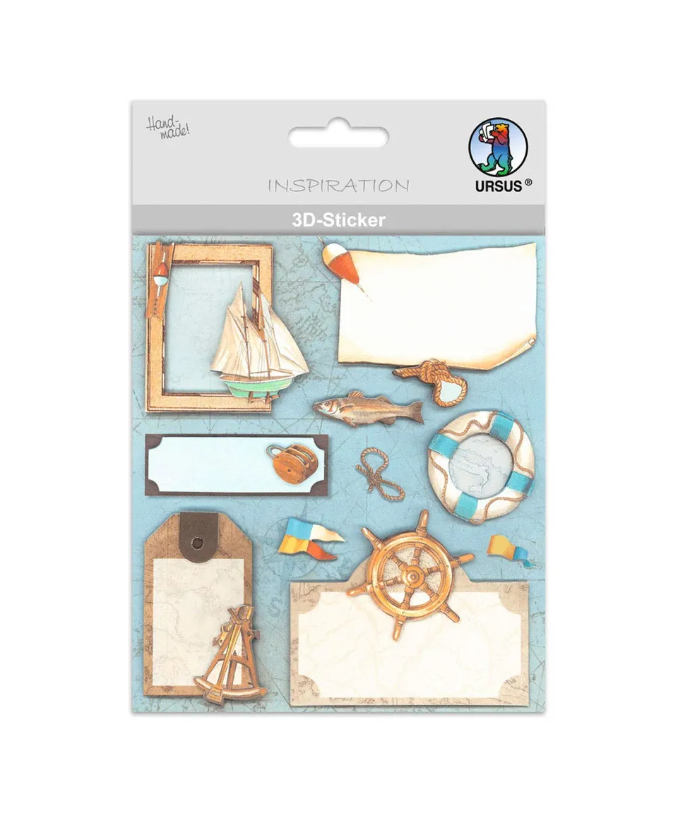 ursus-3d-sticker-maritime-motive-2-selbstklebend-mehrlagig image 1