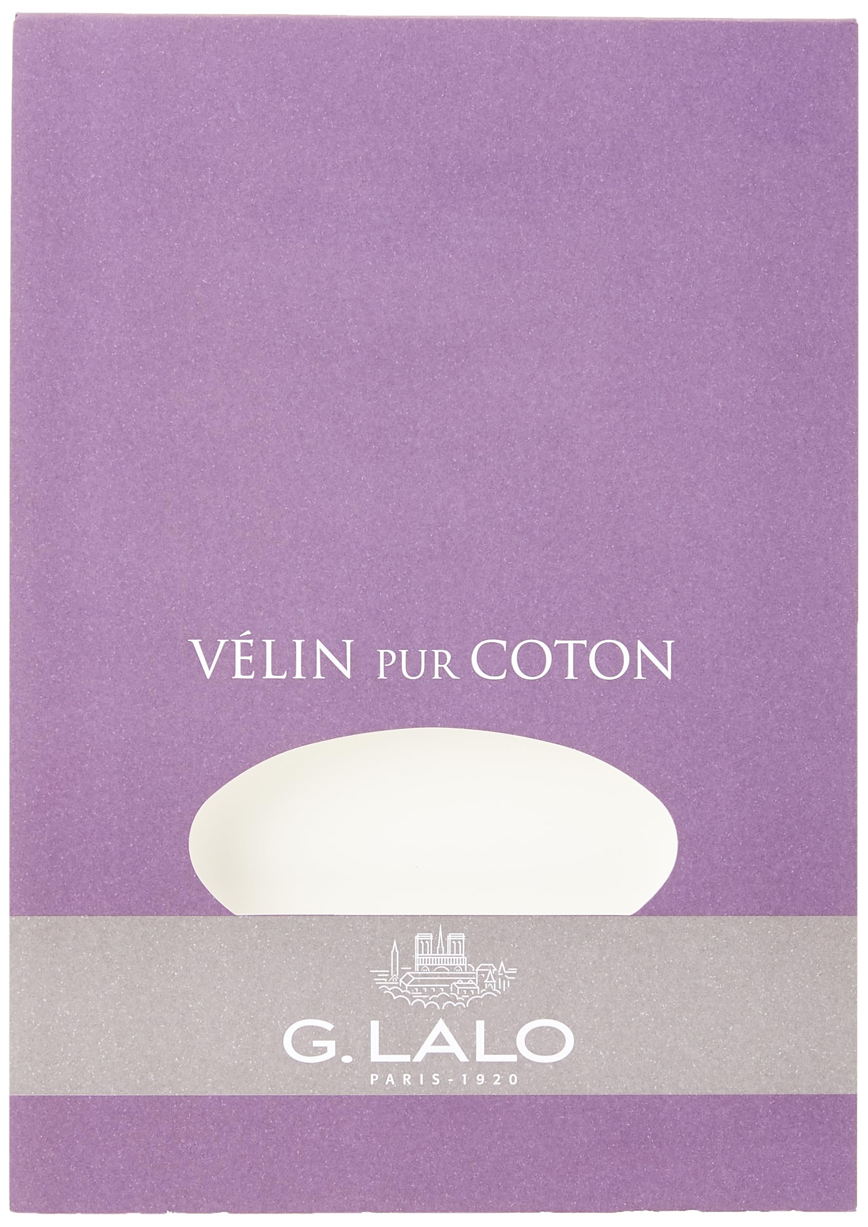 clairefontaine-lalo-11000l-schreibblock-v-lin-de-france-din-a5-125-g-creme-40-bl image 1