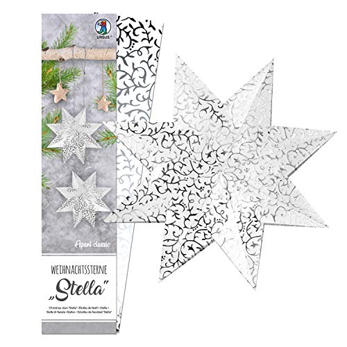 ursus-weihnachtsstern-stella-apart-classic-faltstern-set-wei-silber-folie image 5