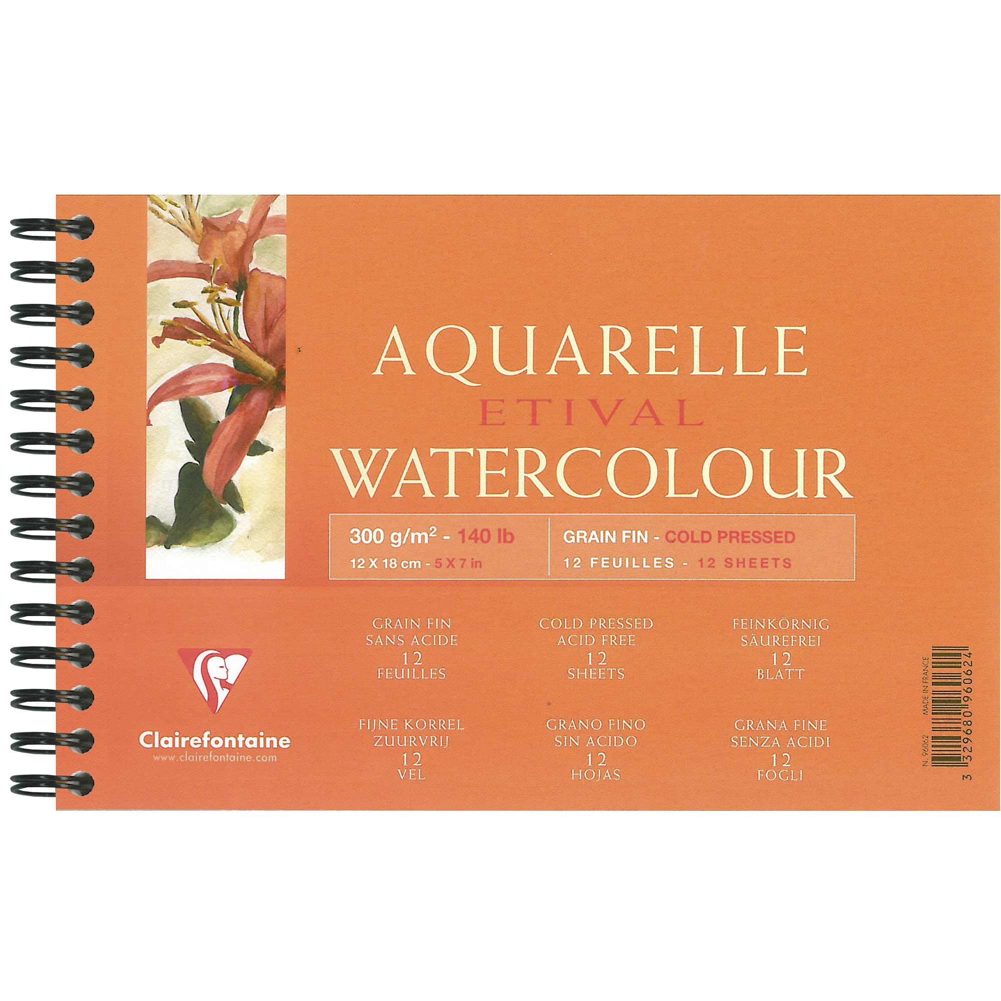 clairefontaine-96070c-malblock-etival-aquarellpapier-12-x-18-cm-300-g-12-blatt-w image 5