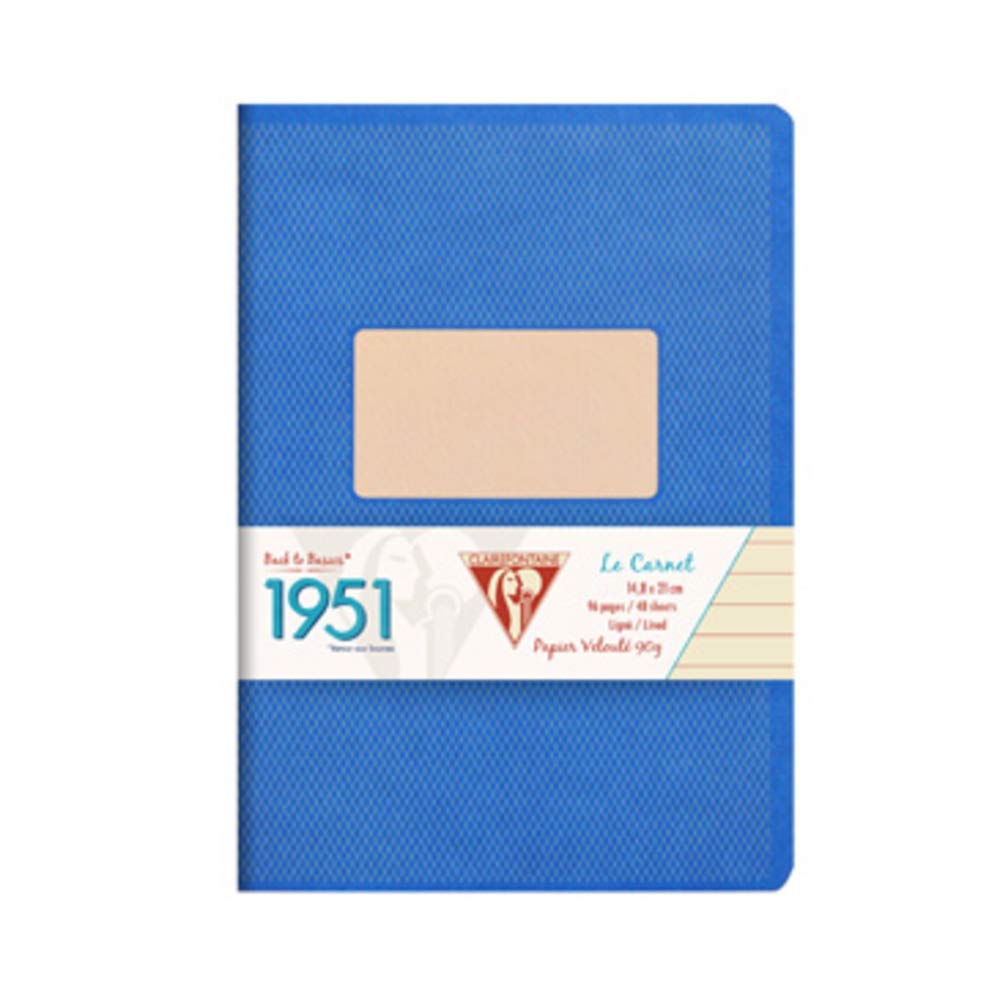 clairefontaine-1951-back-to-basics-heft-din-a5-liniert-48-blatt-blau image 1
