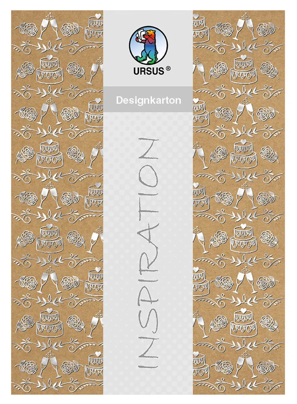 ursus-62384604f-designkarton-selection-feier-silber-din-a4-250-g-qm-25-blatt-kra image 1