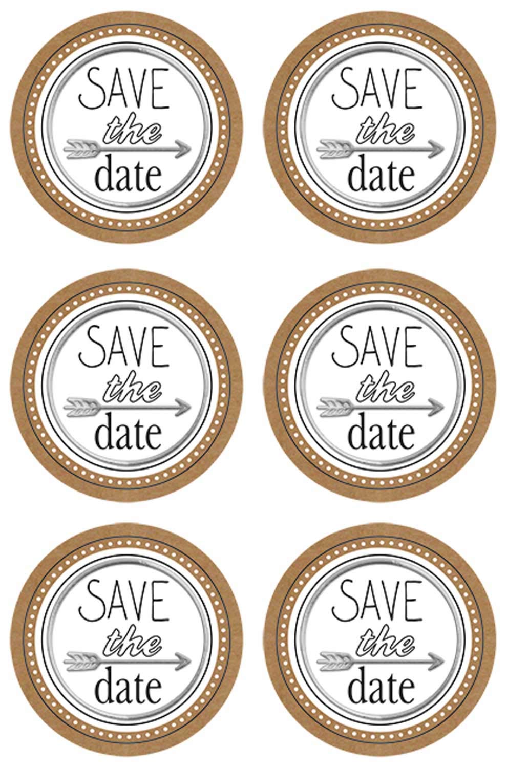 ursus-59530005f-sticker-hochzeit-save-the-date-24-st-ck-4-8-cm image 2