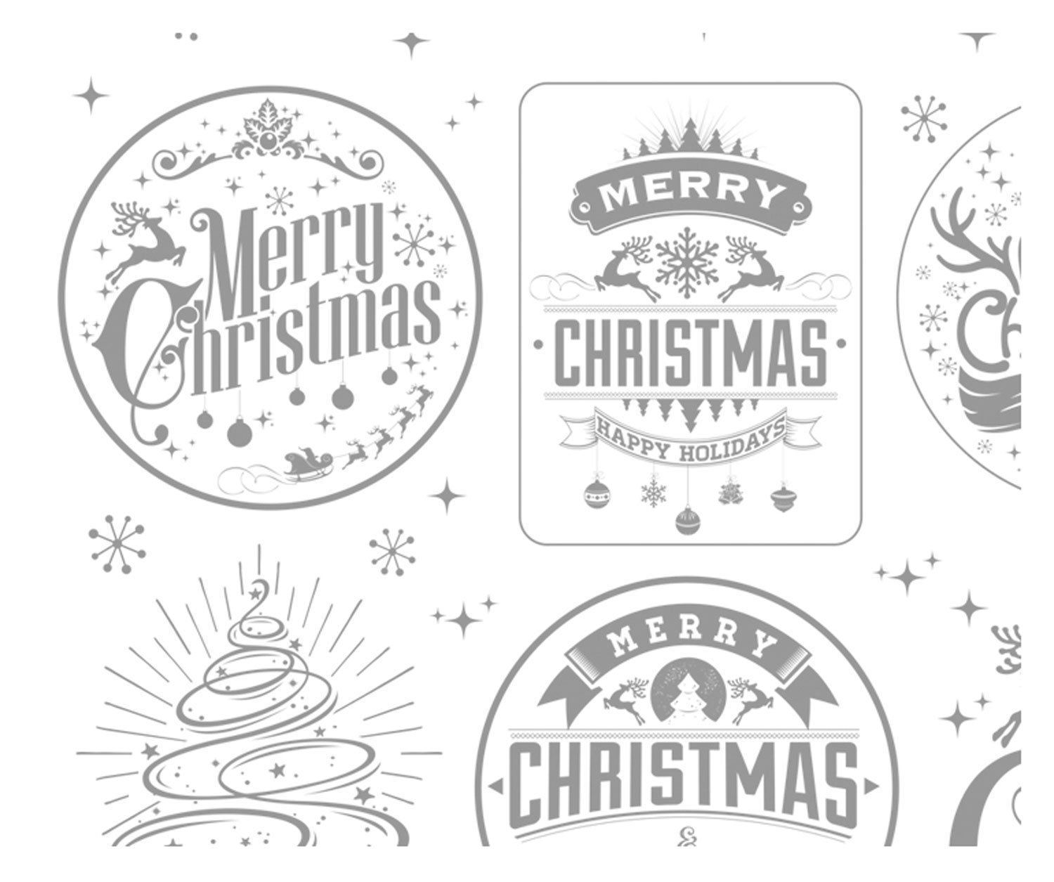 ursus-81920006-zauberpapier-merry-christmas-23x33-cm-250-g-qm-10-blatt-uv-relief image 1