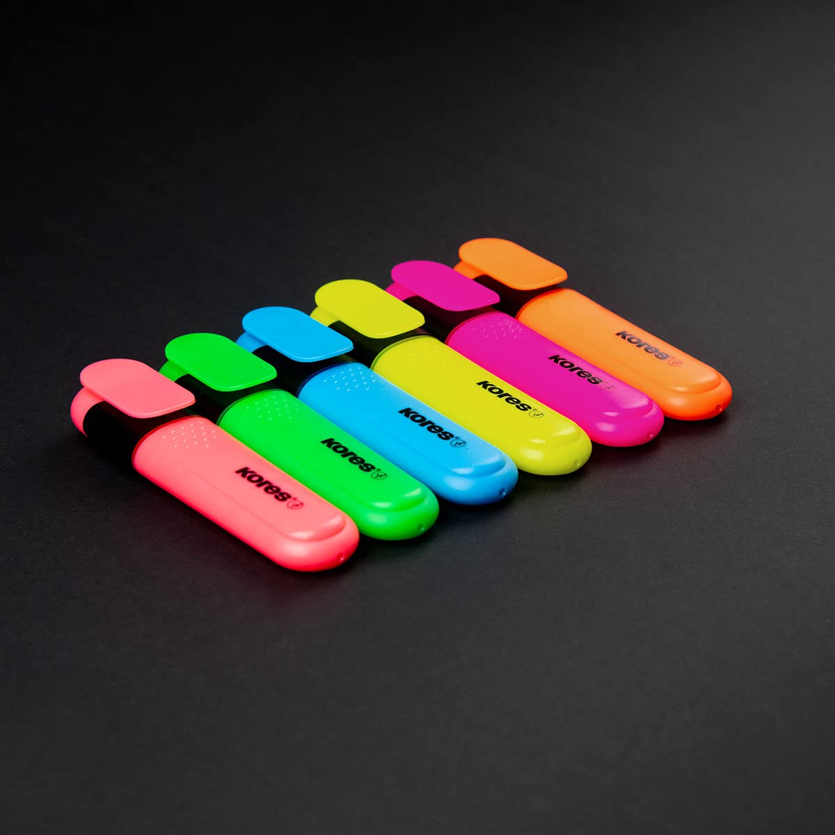 kores-tm36160-bright-liner-textmarker-6er-set-neon-mit-keilspitze image 4