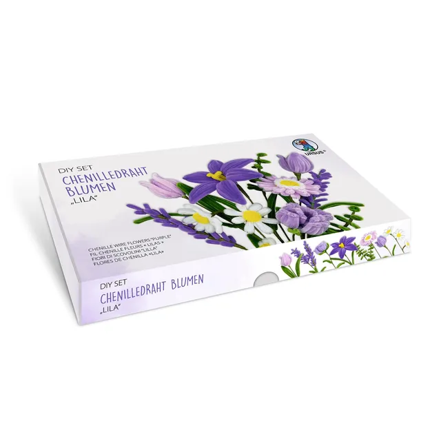 ursus-diy-set-blumen-lila-27040002-blumenstrau-aus-chenilledraht-basteln image 1