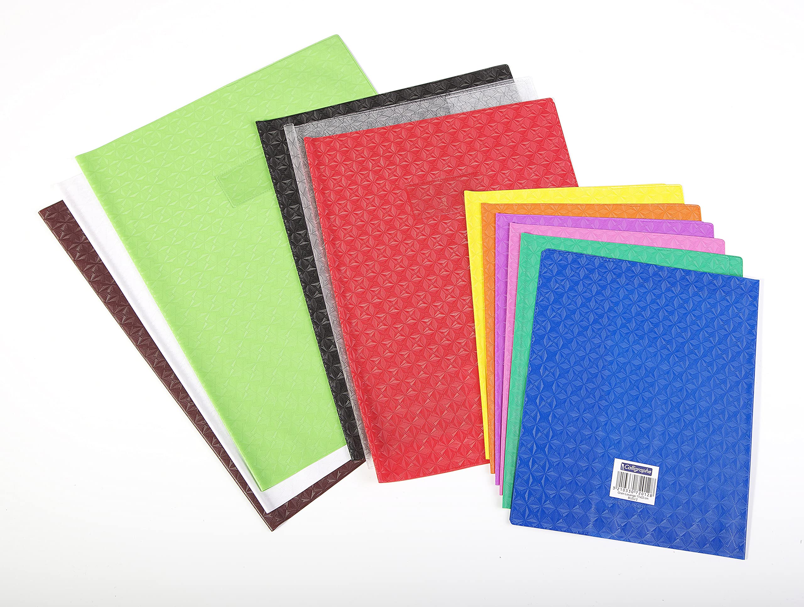 clairefontaine-calligraphe-heftumschlag-din-a4-pvc-rot-mit-etikettenhalter image 2