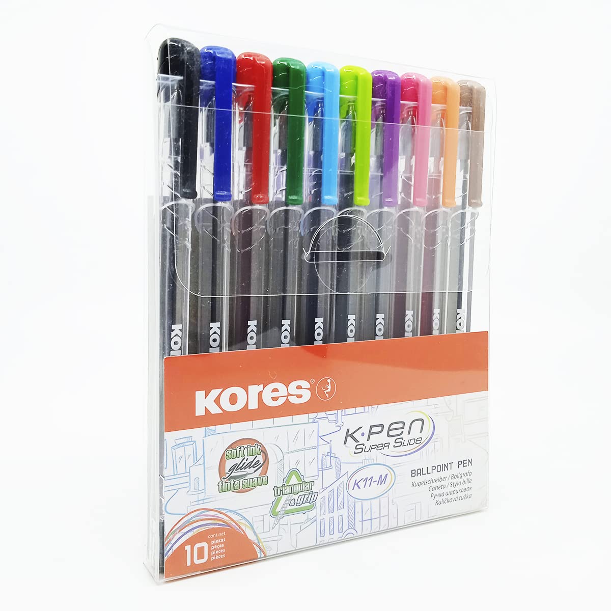 kores-k11-kugelschreiber-1-mm-medium-10er-pack-farbig-sortiert image 6
