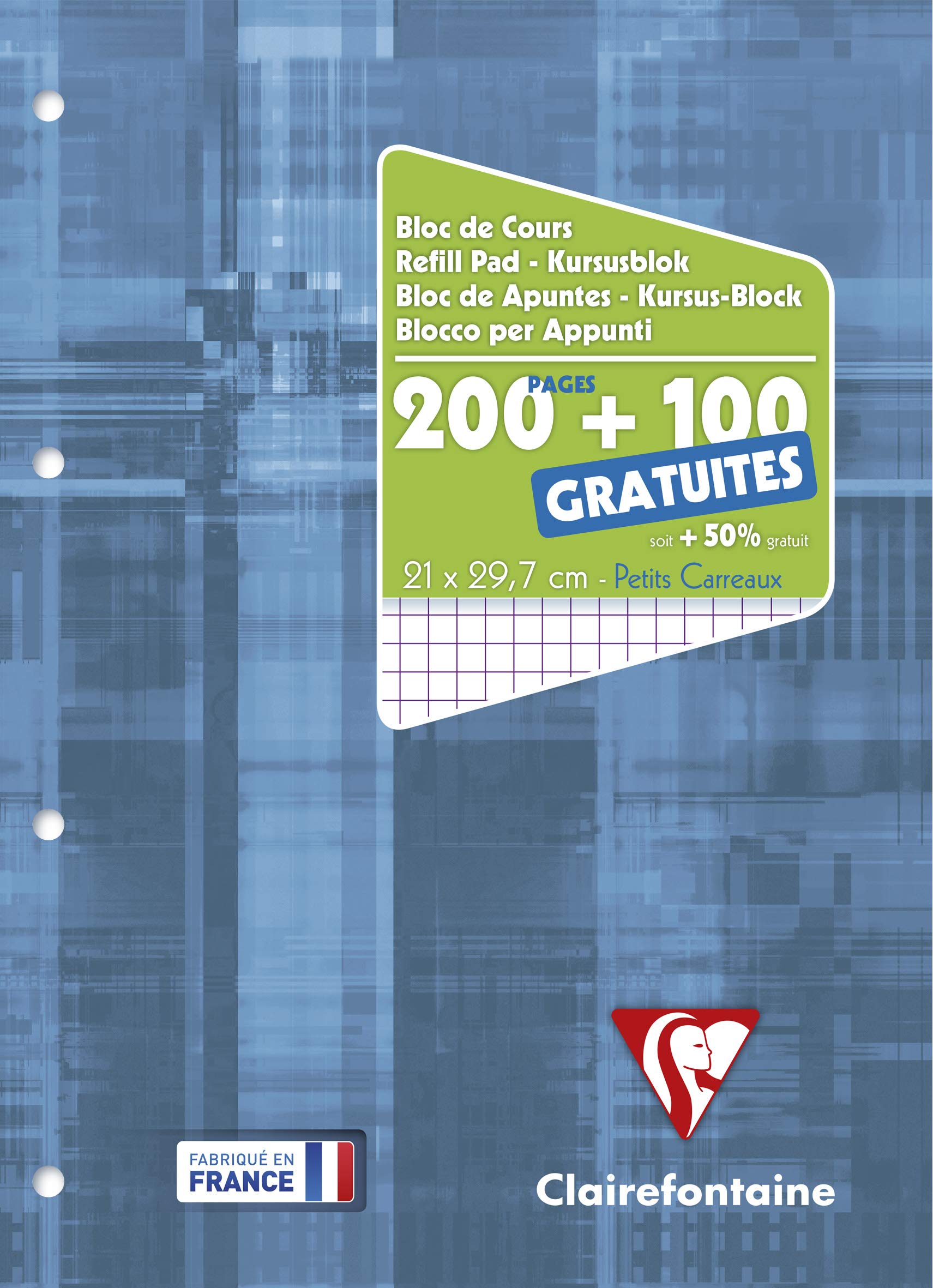 clairefontaine-65819c-schreibblock-a4-seyes-lineatur-90g-blau image 6