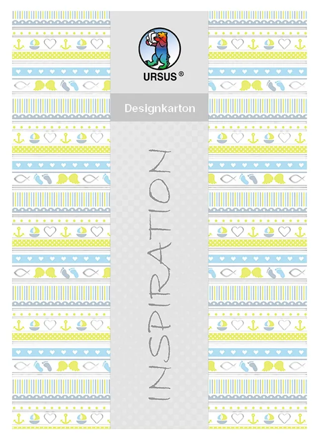 ursus-62364602f-designkarton-meine-taufe-jungen-din-a4-motiv-2-silber-25-blatt-2 image 1