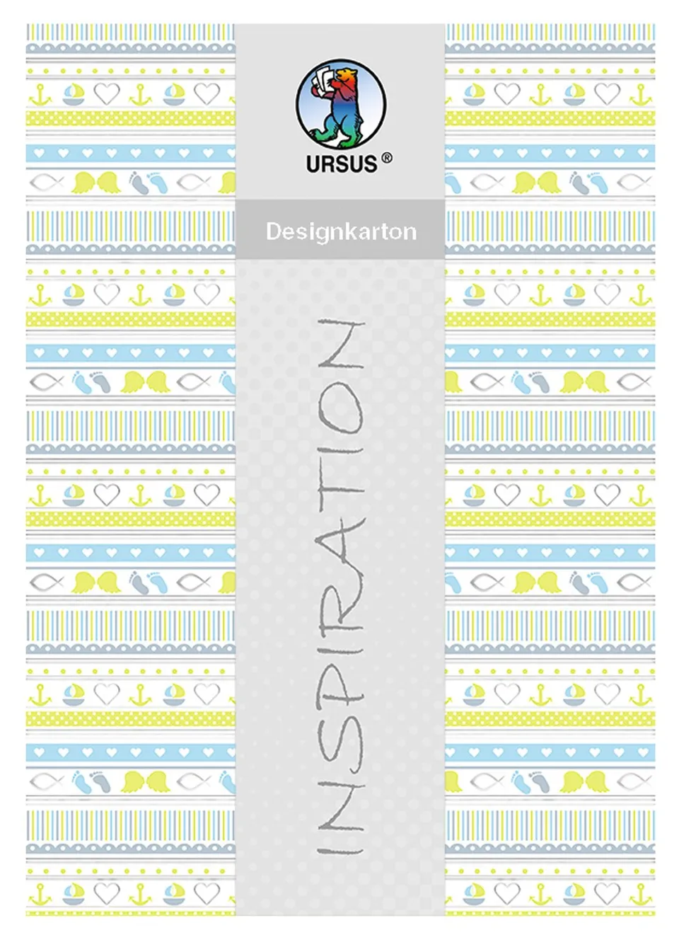 ursus-62364602f-designkarton-meine-taufe-jungen-din-a4-motiv-2-silber-25-blatt-2 image 1