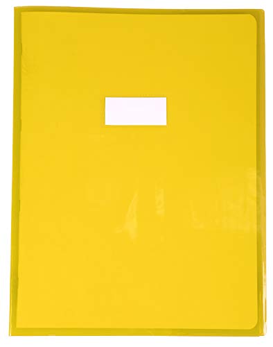 calligraphe-73404c-heftumschlag-cristalux-a4-glatt-mit-etikettenhalter-gelb image 5