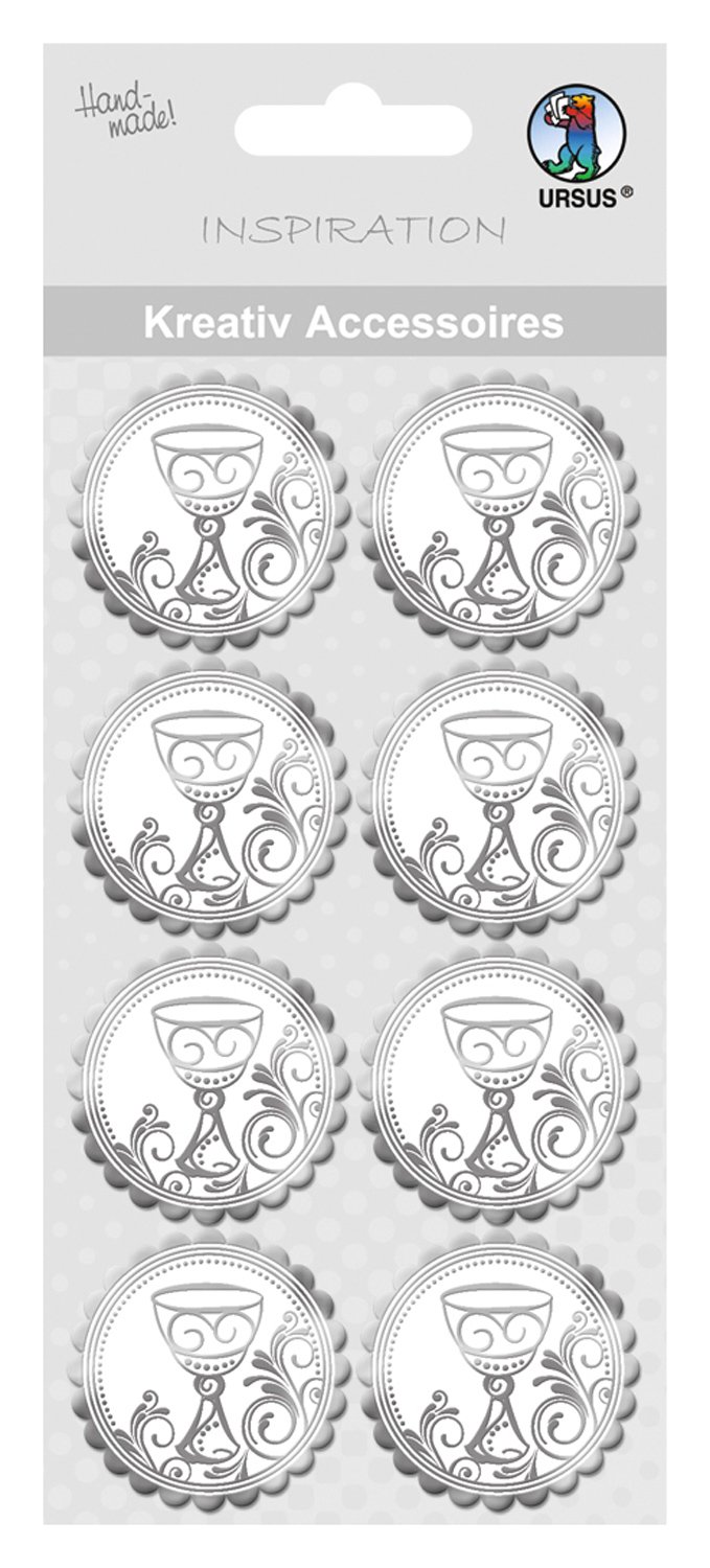 ursus-kreativ-accessoires-charity-kelch-silber-selbstklebend-8-st-ck image 1
