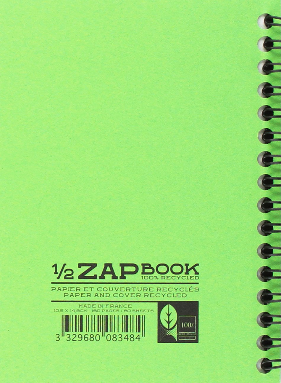 clairefontaine-8348c-skizzenblock-1-2-zap-book-din-a6-blanko-80-blatt-farbig-sor image 2