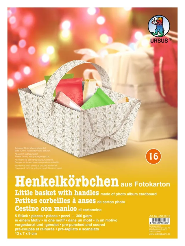 ursus-henkelk-rbchen-strickmuster-13x7x9-cm-5er-set-aus-fotokarton image 1